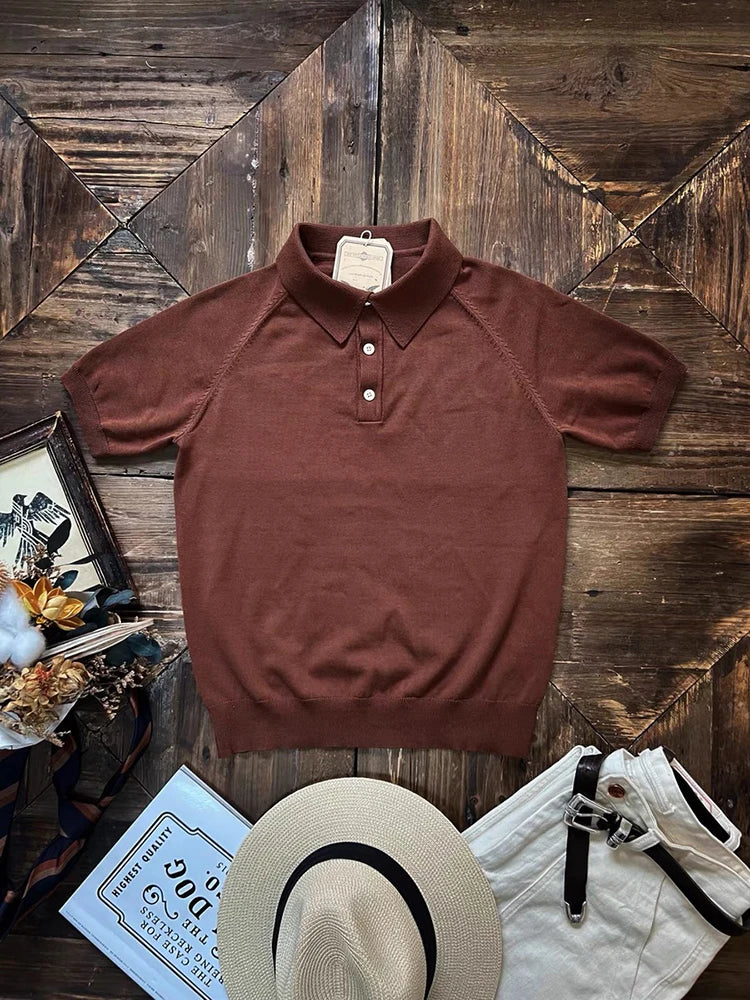 VINTAGE KNIT SLIM FIT POLO SHIRT