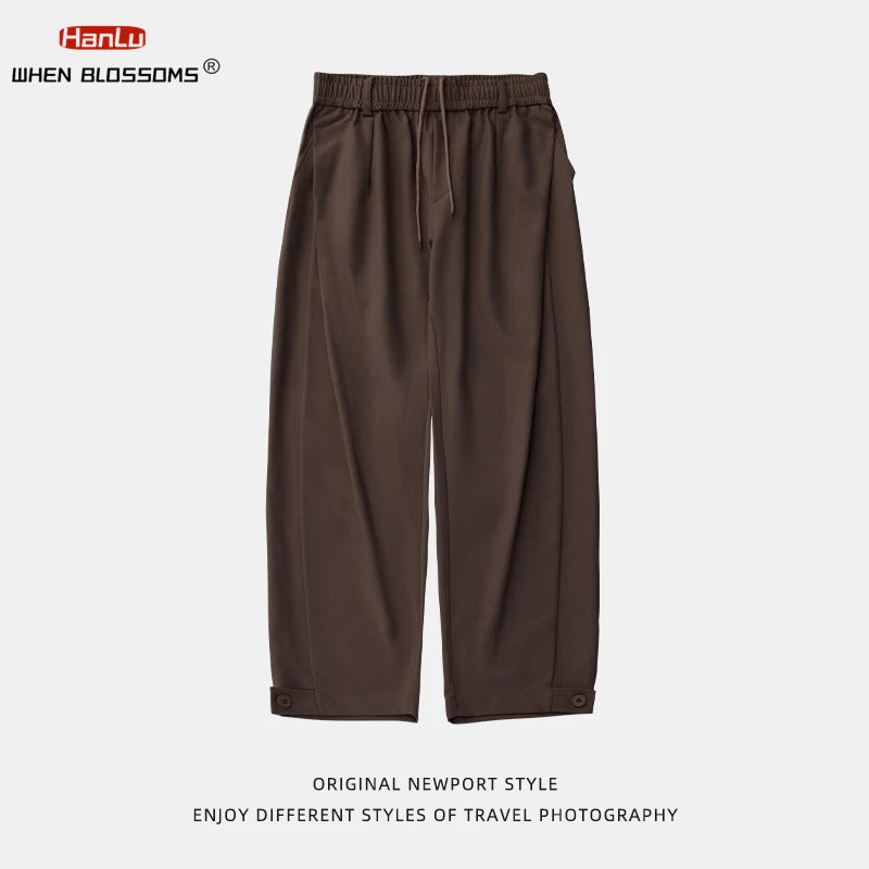 PLEATED RETRO LOOSE FIT TROUSERS