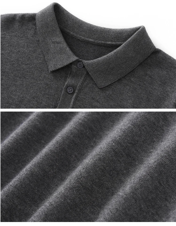 100% PURE WOOL BUSINESS POLO
