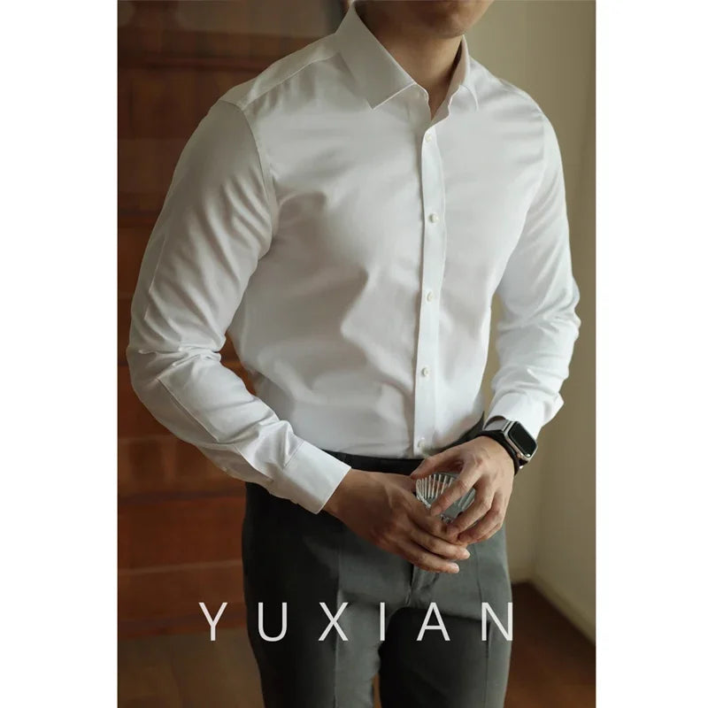 WRINKLE-FREE SLIM FIT LONG-SLEEVE SHIRT