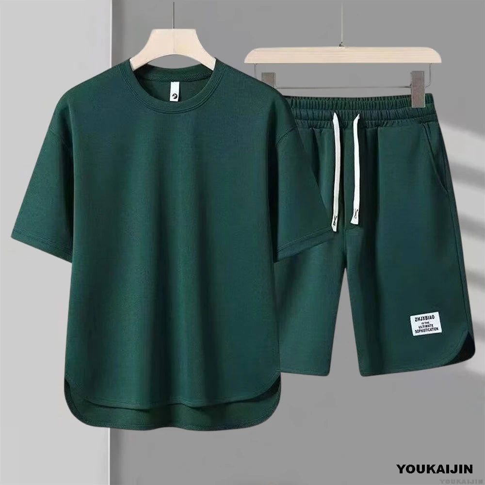 KOREAN STYLE WAFFLE TRACKSUIT SET