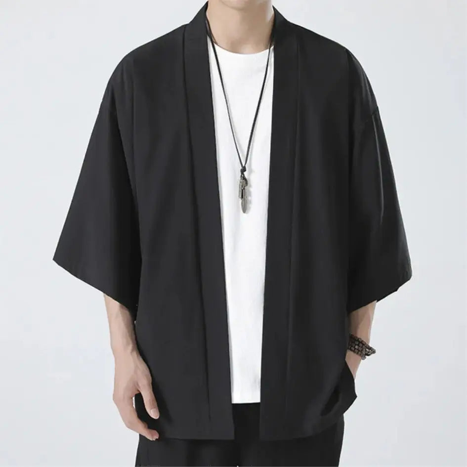 JAPANESE STYLE KIMONO CARDIGAN SHIRT