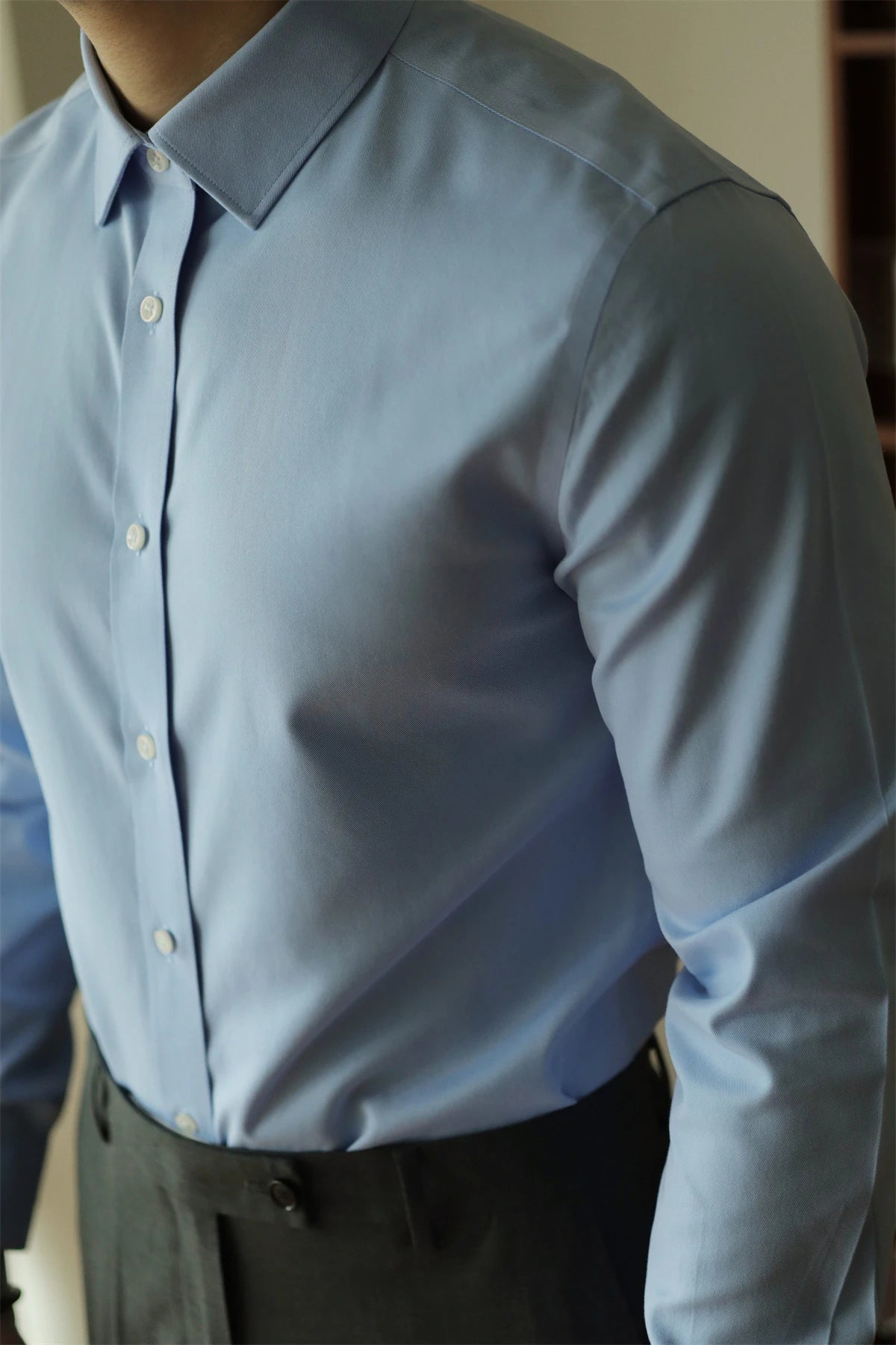 WRINKLE-FREE SLIM FIT LONG-SLEEVE SHIRT