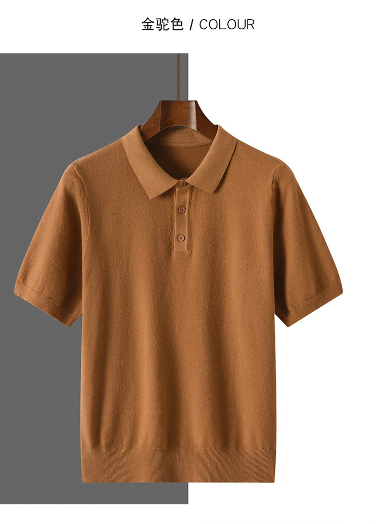100% PURE WOOL BUSINESS POLO