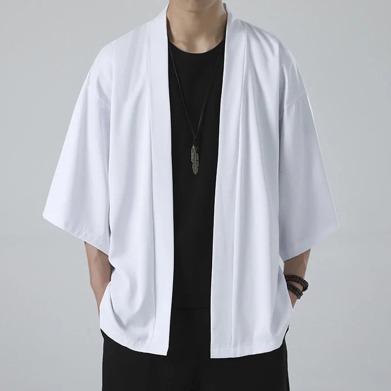 JAPANESE STYLE KIMONO CARDIGAN SHIRT