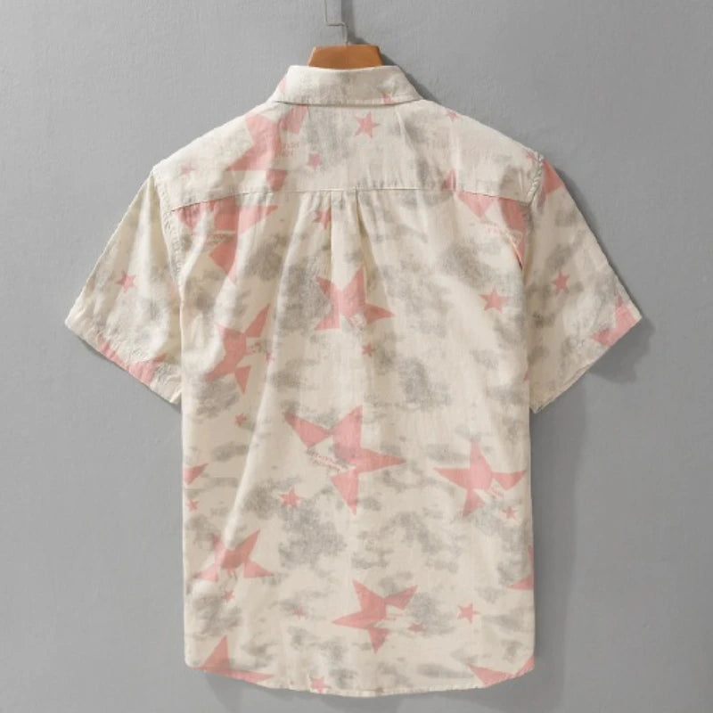 STAR PRINT PURE COTTON SHIRT