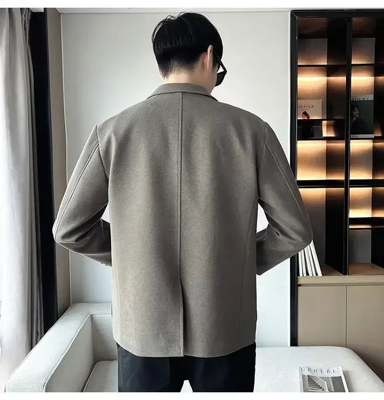 SLIM FIT TWEED BLAZER JACKET