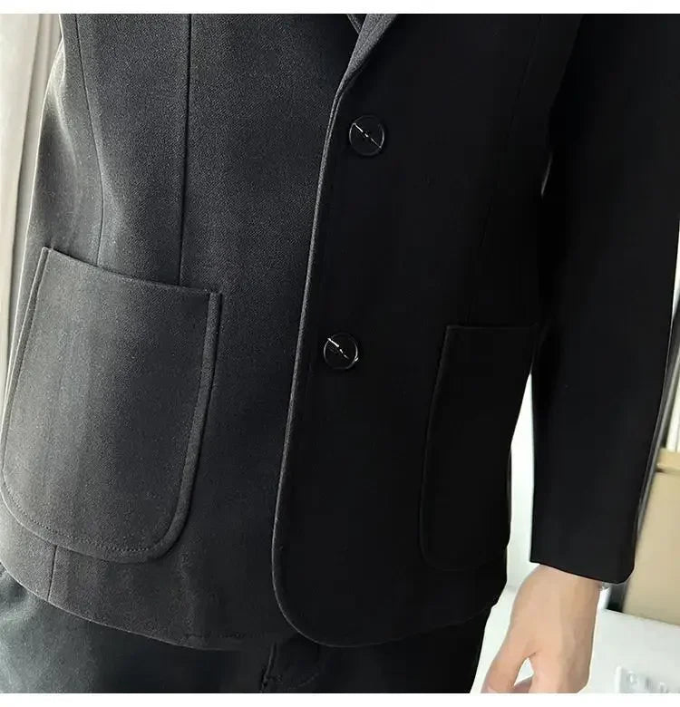 SLIM FIT TWEED BLAZER JACKET