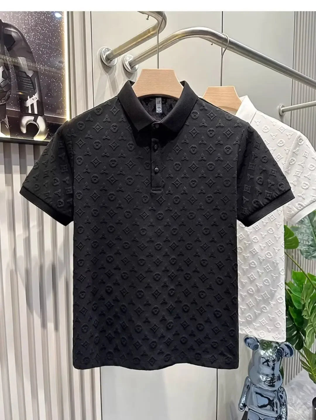 ICE SILK HOLLOW SHORT-SLEEVE POLO