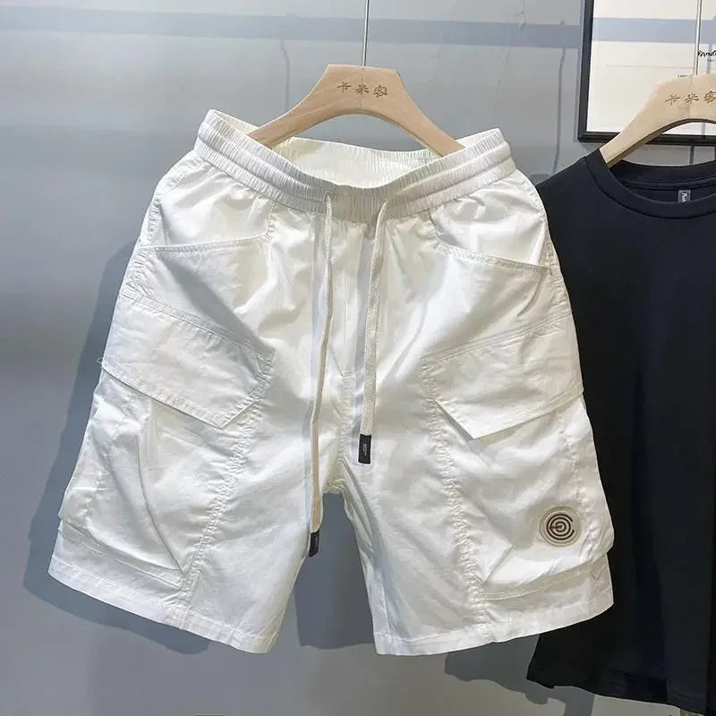 STRETCH CARGO SHORTS WITH DRAWSTRING
