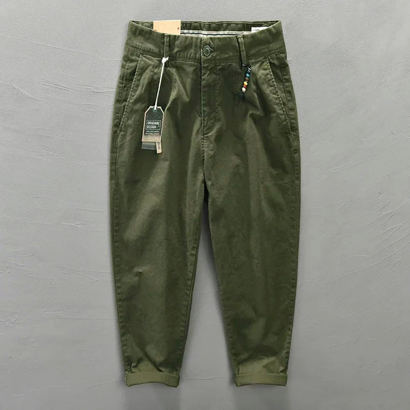 PURE COTTON LOOSE CARGO PANTS