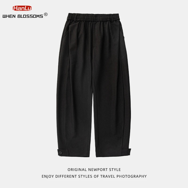 PLEATED RETRO LOOSE FIT TROUSERS