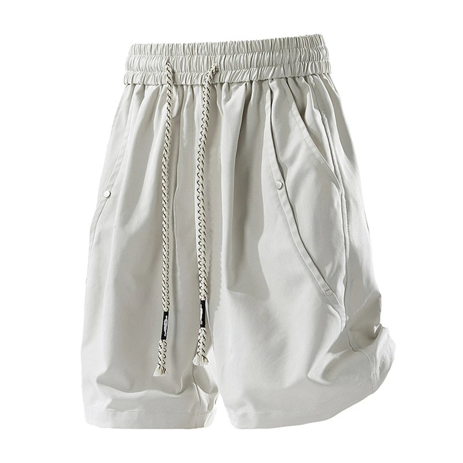 PLUS SIZE CARGO SHORTS WITH ELASTIC WAIST