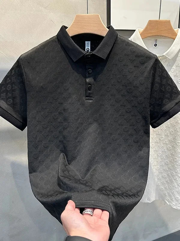 ICE SILK HOLLOW SHORT-SLEEVE POLO