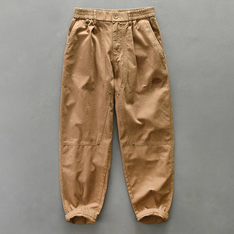 100% COTTON LOOSE CARGO PANTS