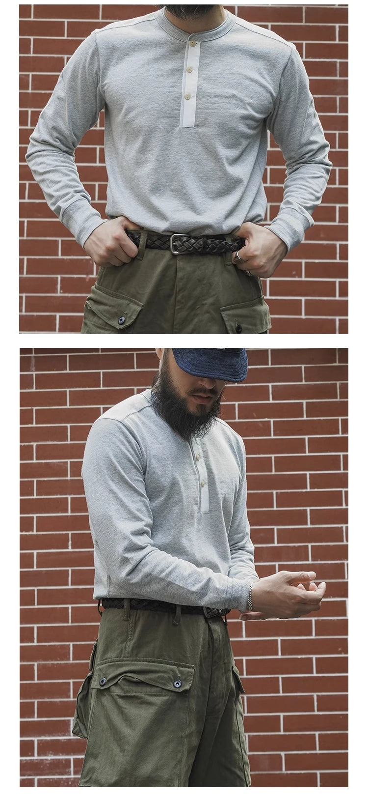 HEAVYWEIGHT LONG-SLEEVE HENLEY SHIRT