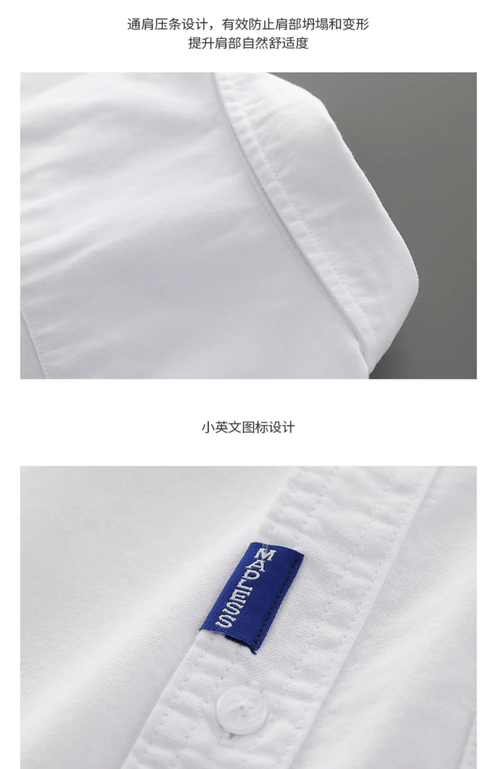 100% COTTON OXFORD SHORT-SLEEVE SHIRT