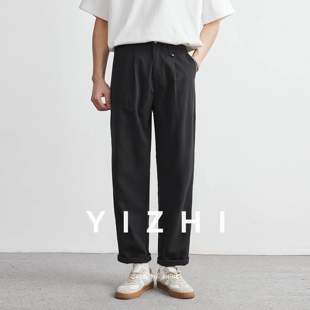 LYOCELL TENCEL LOOSE CASUAL PANTS