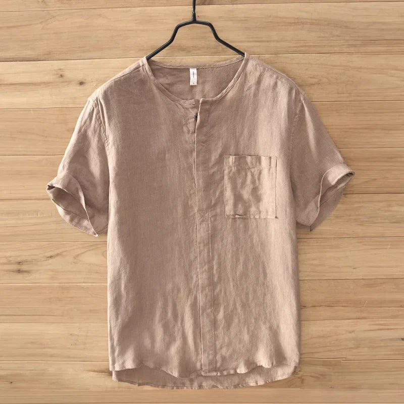 100% LINEN VINTAGE CASUAL SHIRT