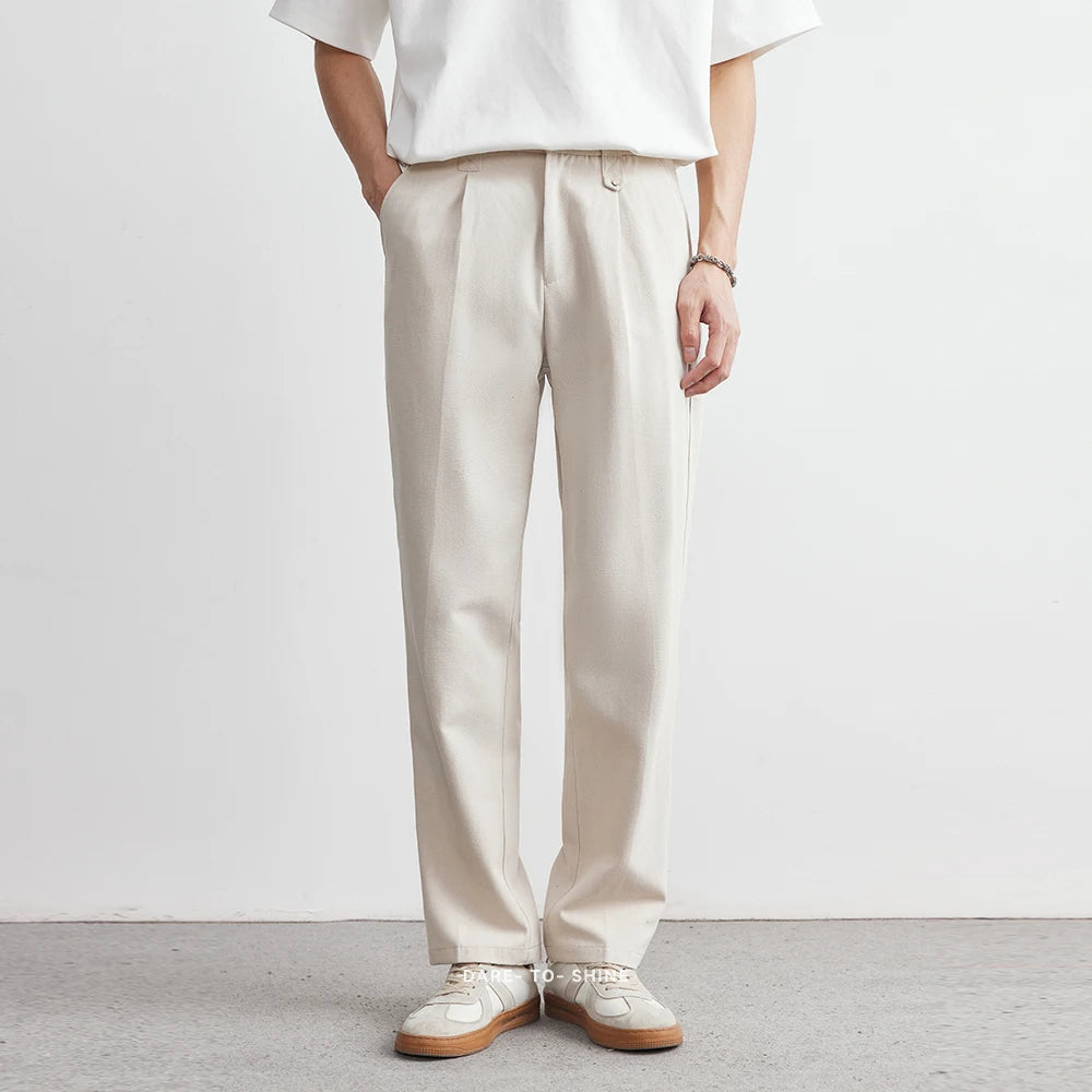 LYOCELL TENCEL LOOSE CASUAL PANTS