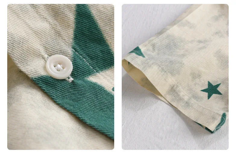 STAR PRINT PURE COTTON SHIRT