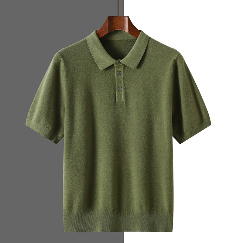 100% PURE WOOL BUSINESS POLO