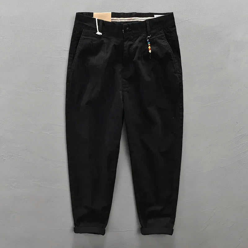 PURE COTTON LOOSE CARGO PANTS