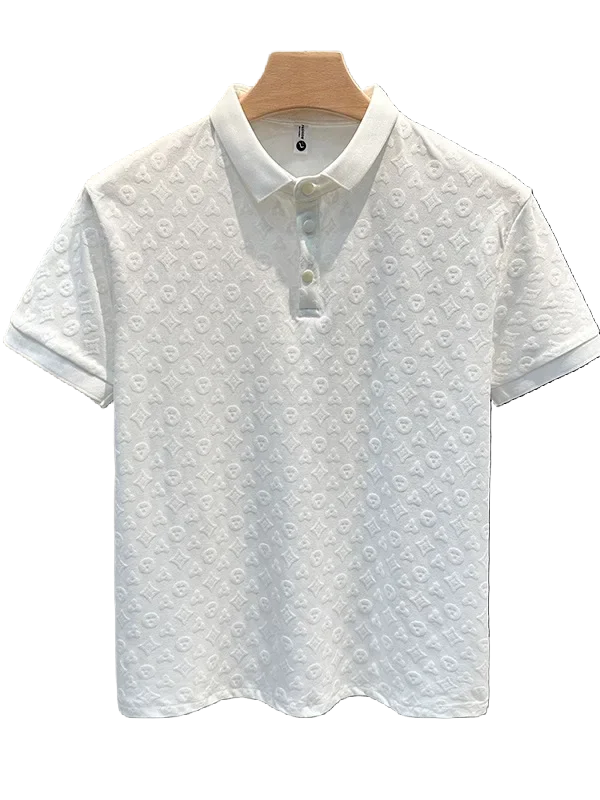 ICE SILK HOLLOW SHORT-SLEEVE POLO