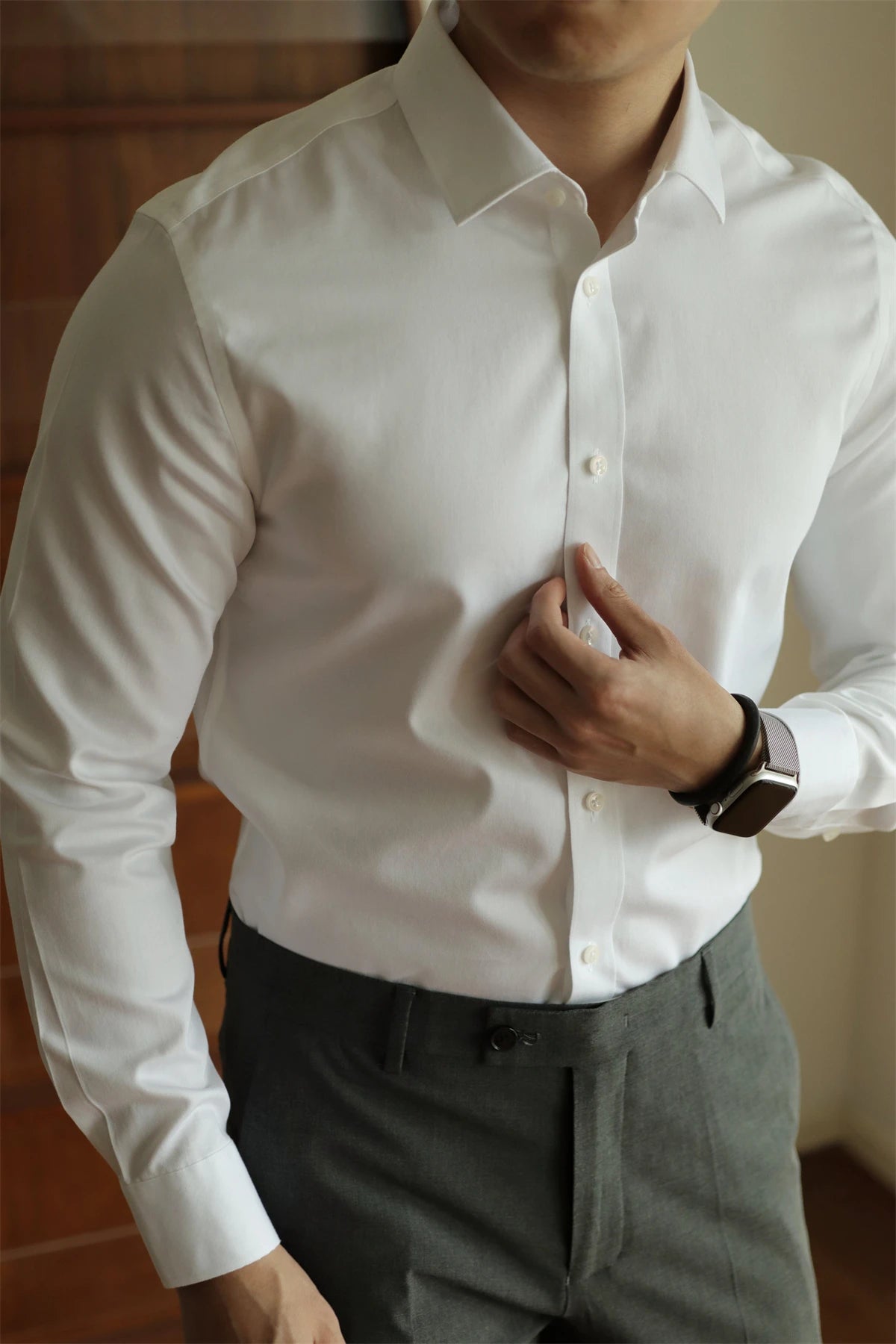 WRINKLE-FREE SLIM FIT LONG-SLEEVE SHIRT